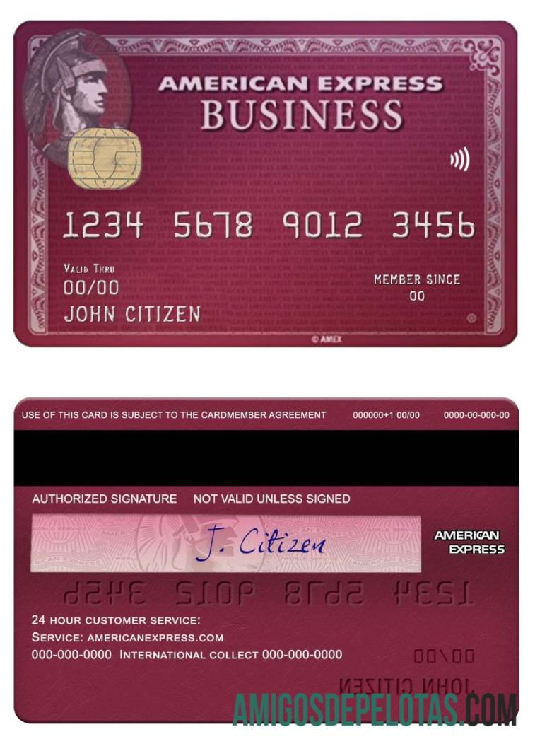 Cartão Amex Business Plum dos EUA BB&T Corp. modelo